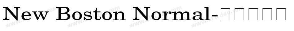 New Boston Normal字体转换